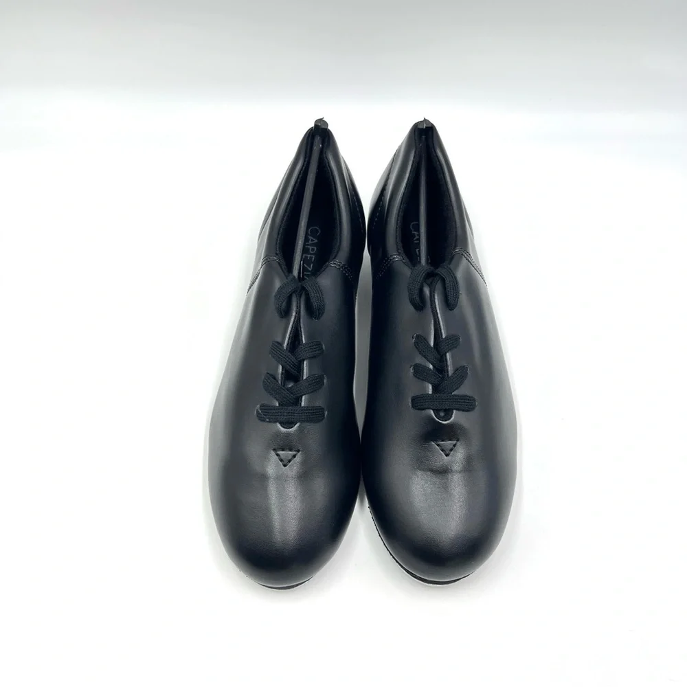 Capezio Womens Size 5 Fluid Black Lace Up Tap‎ Dance Shoes Style Model CG17